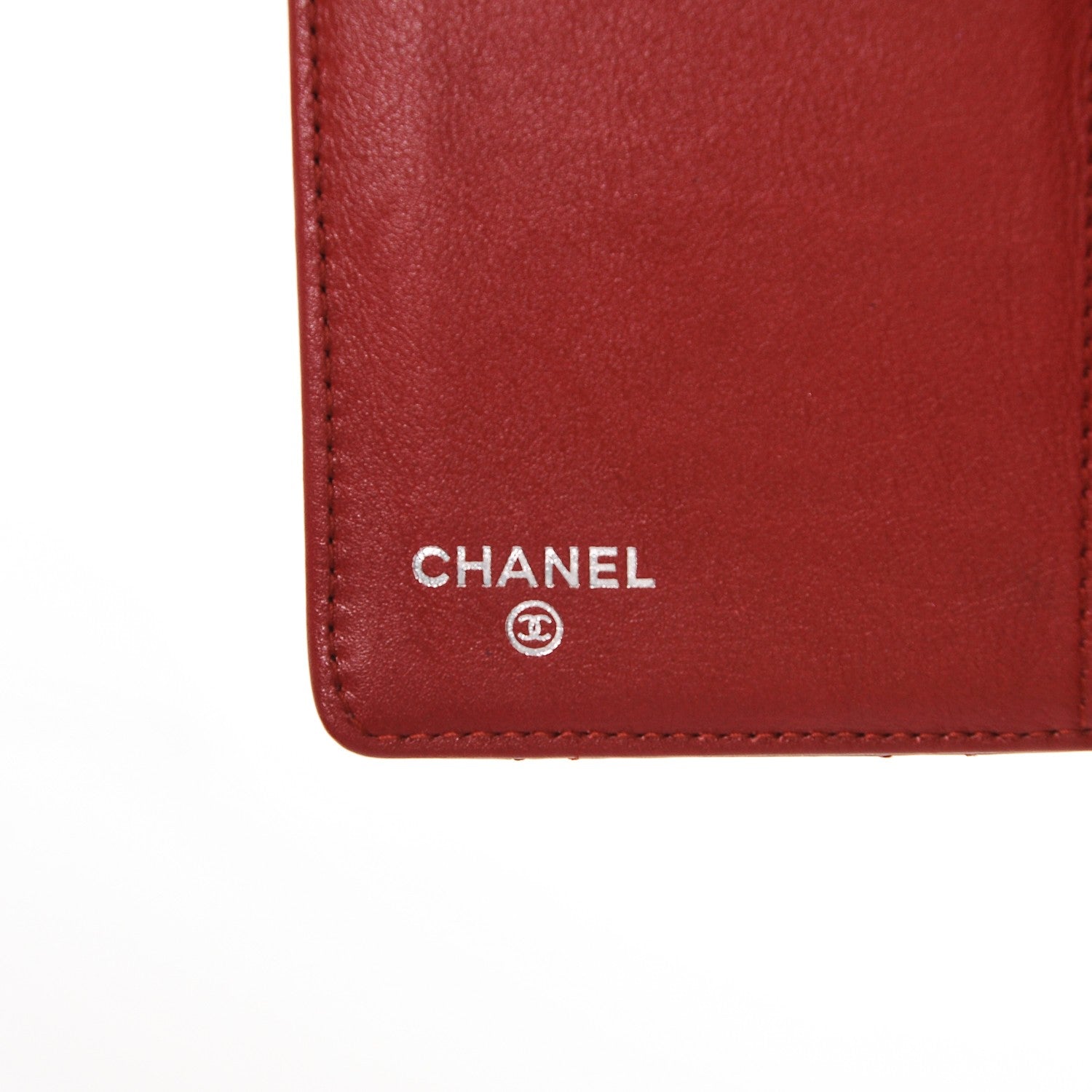 Chanel Patent Quilted Brilliant Compact Zip Wallet Red 6 of 8