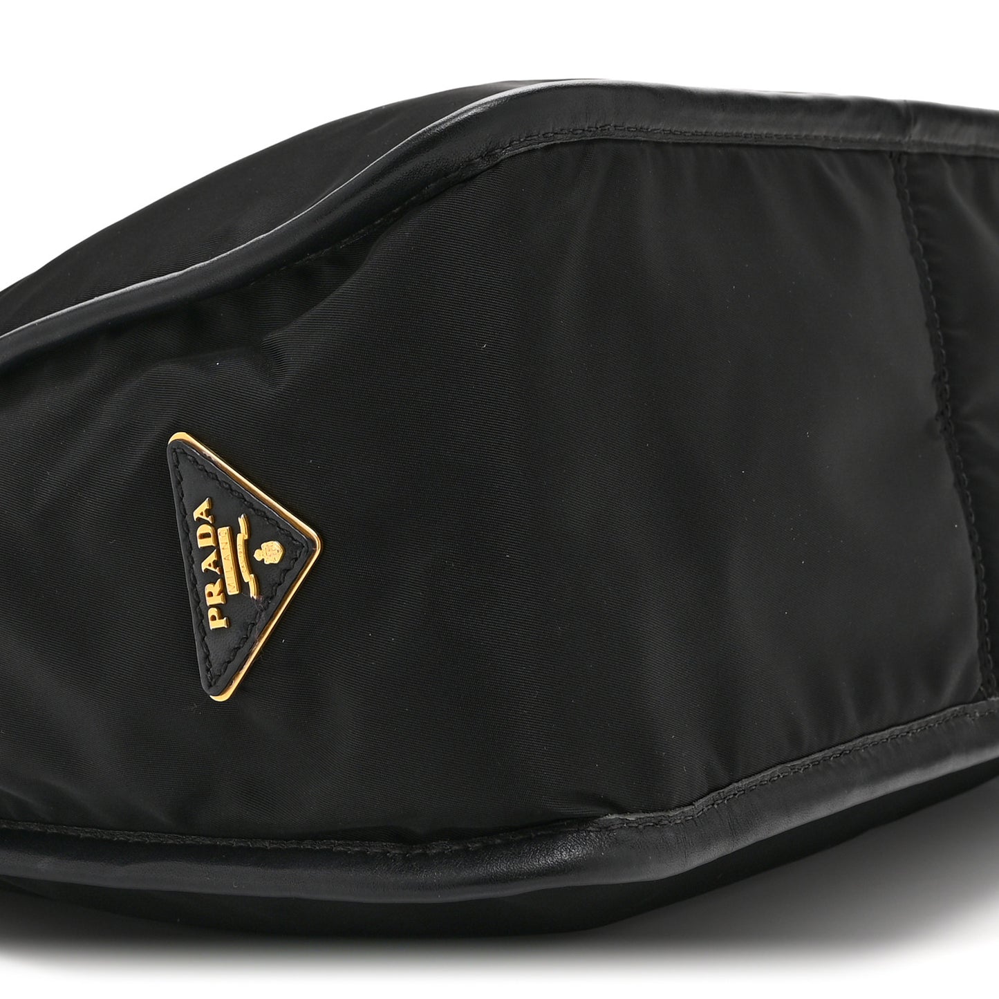 Tessuto Nylon Zip Hobo Black