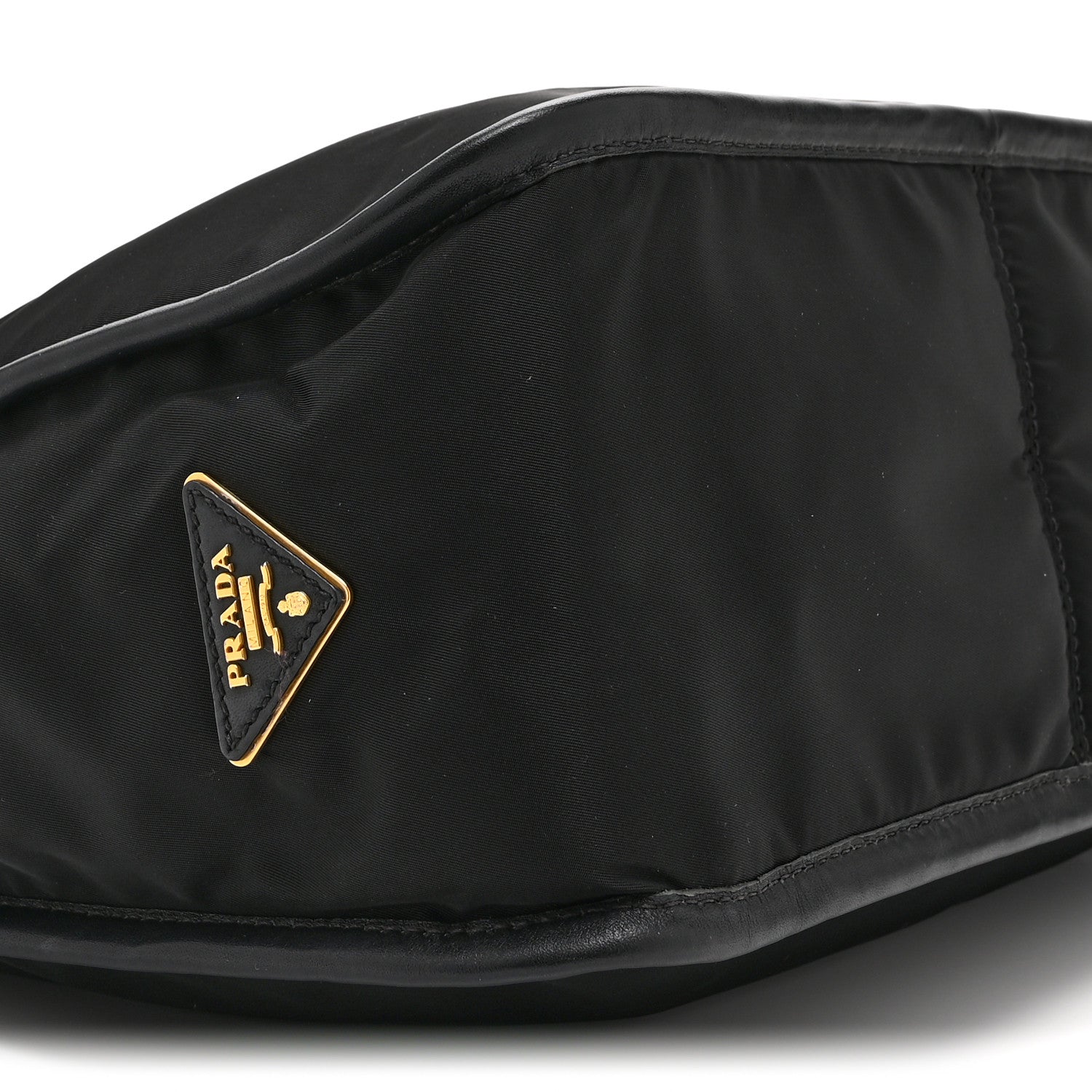 Prada Tessuto Nylon Zip Hobo Black 9 of 10