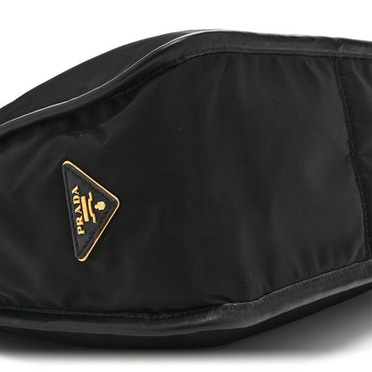 Prada Tessuto Nylon Zip Hobo Black 9 of 10