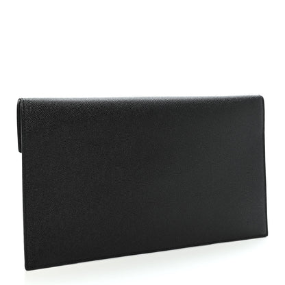Saint Laurent Grain De Poudre Uptown Pouch Black 2 of 4