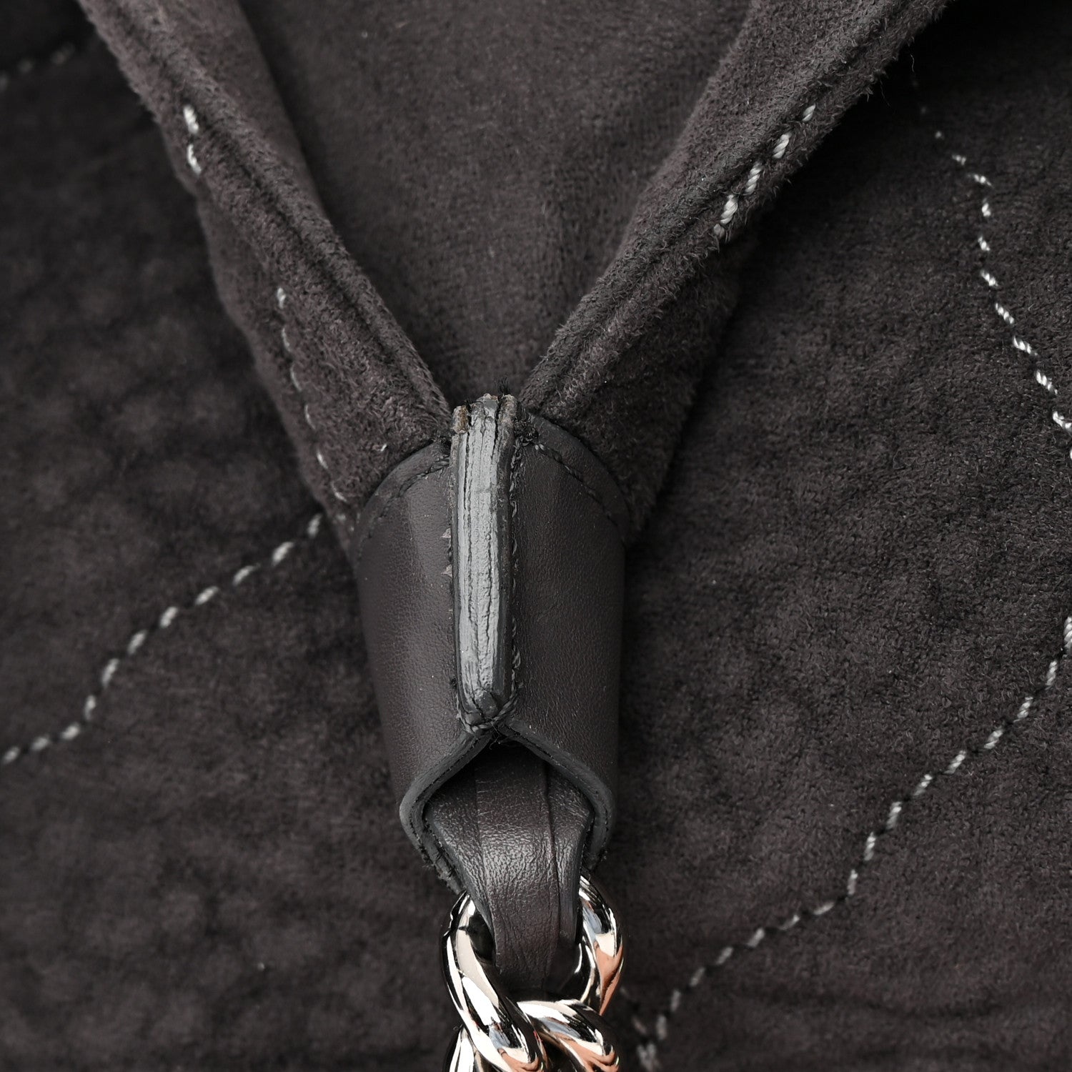 Chanel Microsuede Quilted Rodeo Drive Hobo Black 18 of 20