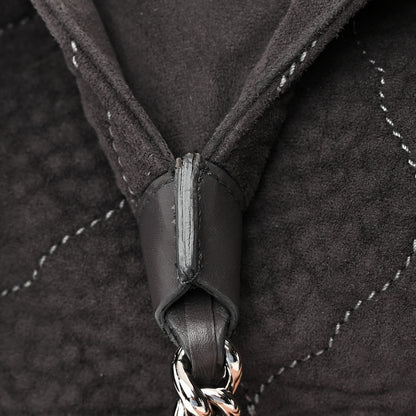 Chanel Microsuede Quilted Rodeo Drive Hobo Black 18 of 20