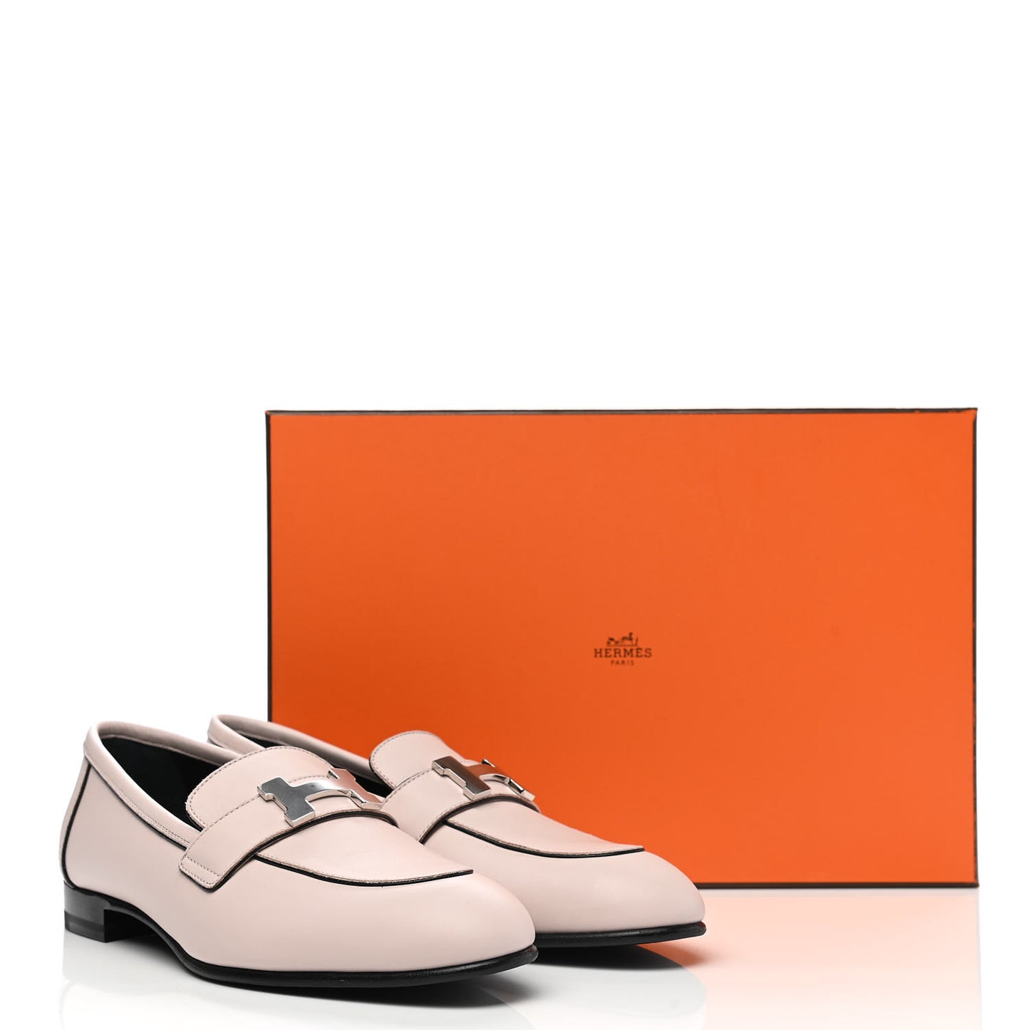 Calfskin Womens Paris Loafers 36 Rose Petale