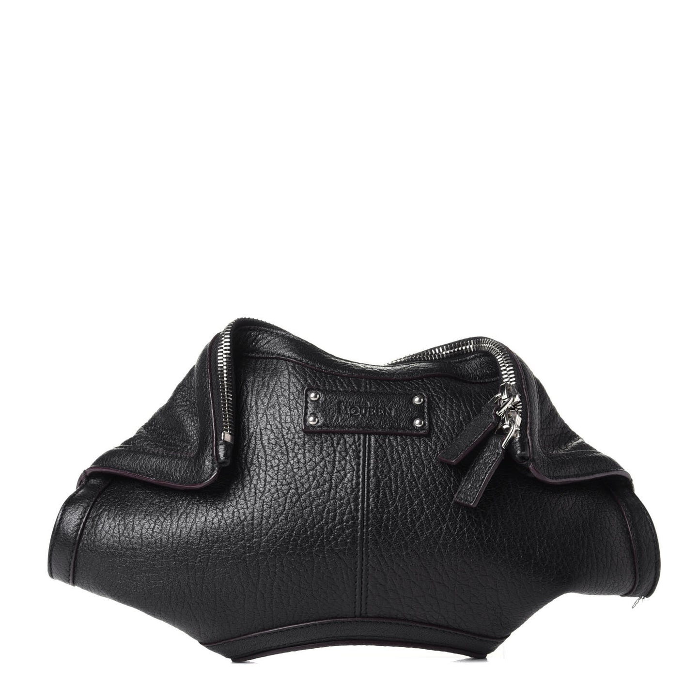 Calfskin De Manta Clutch Black