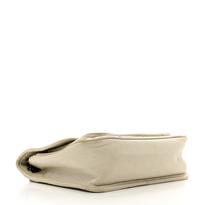 Saint Laurent Crinkled Calfskin Matelasse Monogram Baby Niki Chain Satchel Ivory 4 of 13