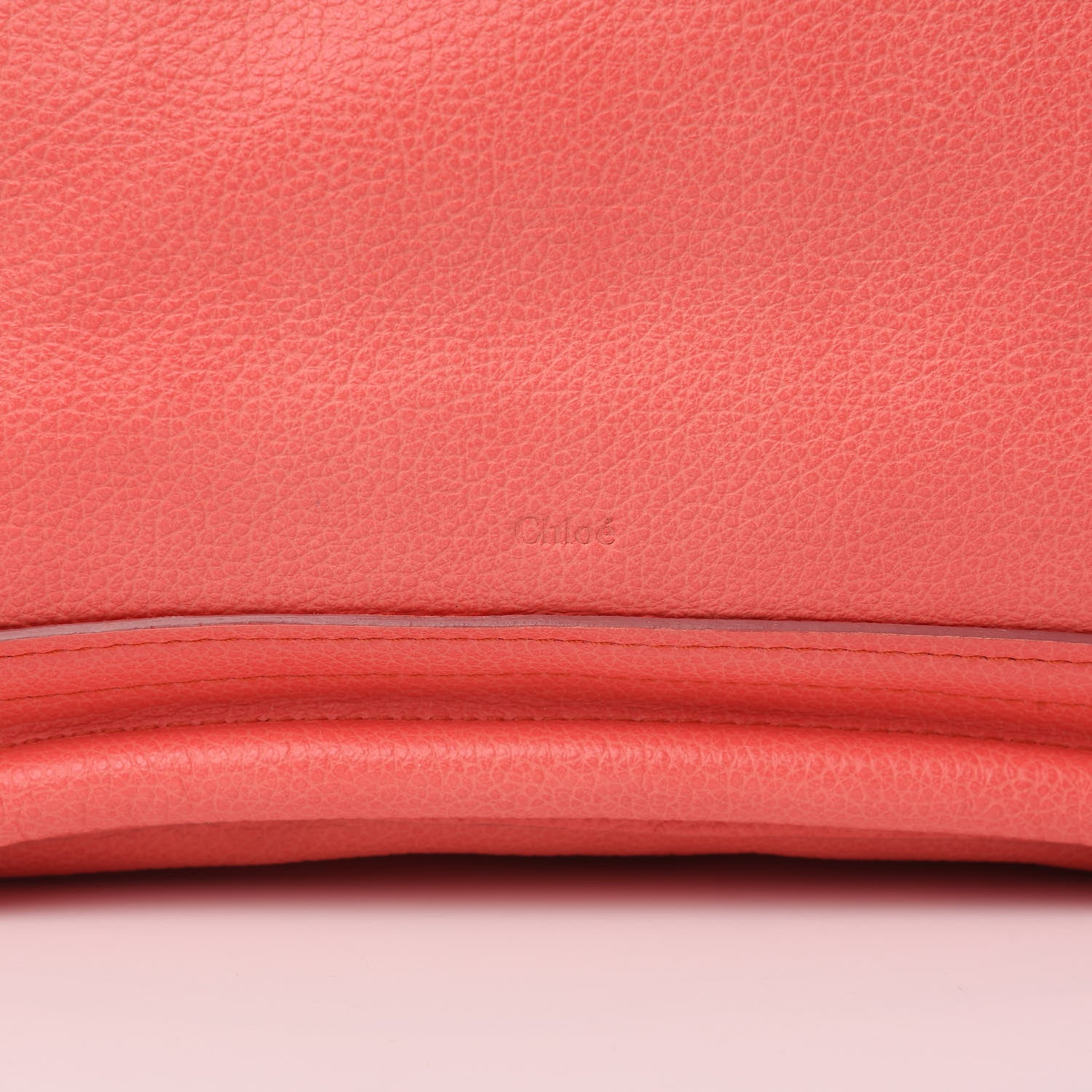 Chloe Calfskin Large Paraty Coral 10 of 10