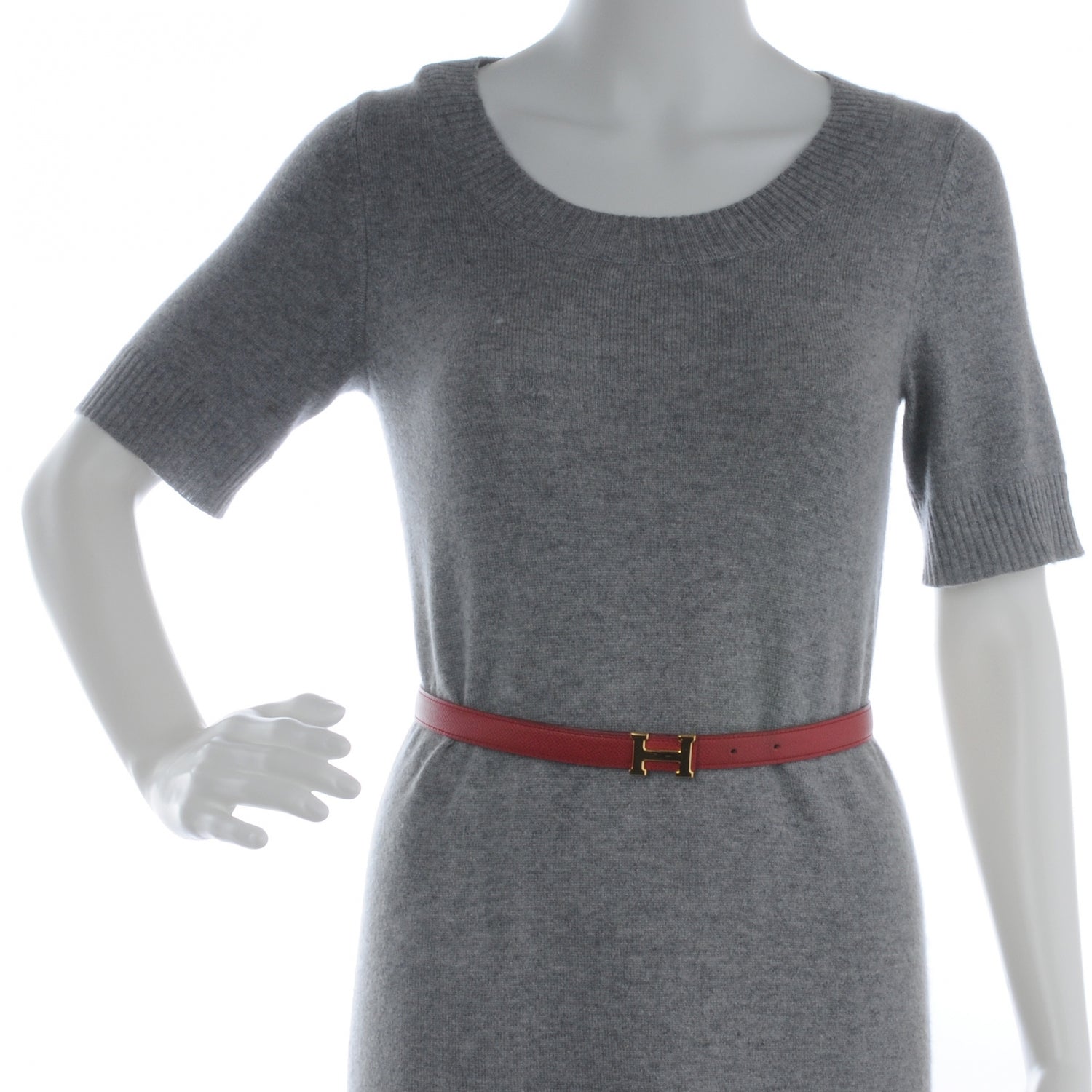 Hermes Box Courchevel Reversible Constance 18mm H Belt Rouge Noir 65 2 of 7