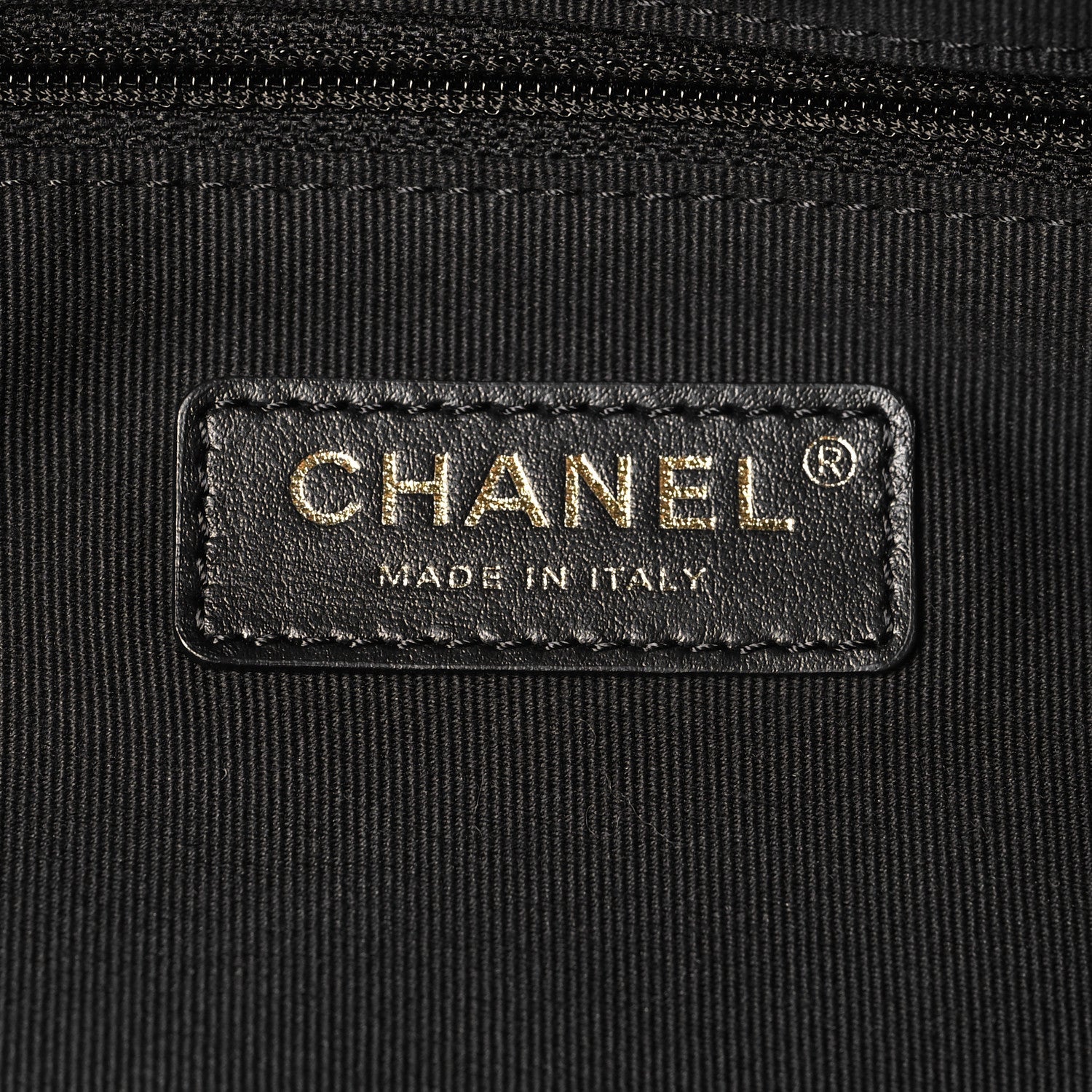 Chanel Nylon Grosgrain Quilted Lifestyle Shopping Tote Black 7 of 11