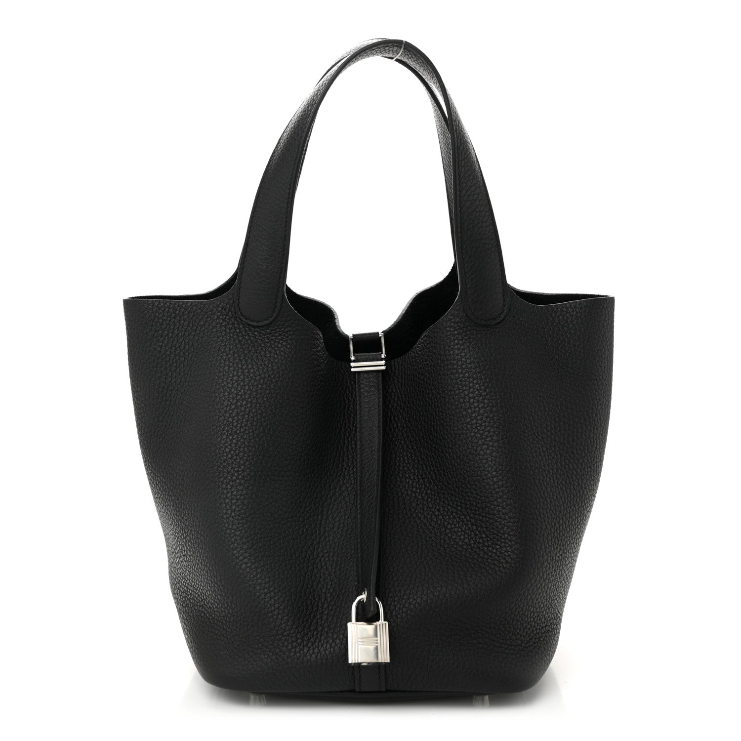 Hermes Taurillon Clemence Picotin Lock 22 MM Black 1 of 11