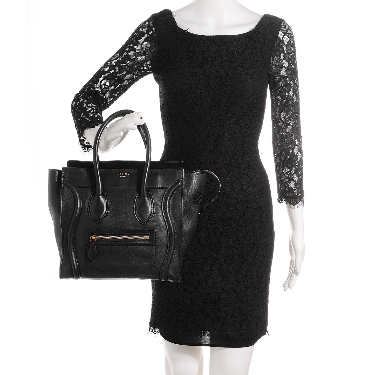 Smooth Calfskin Micro Luggage Black