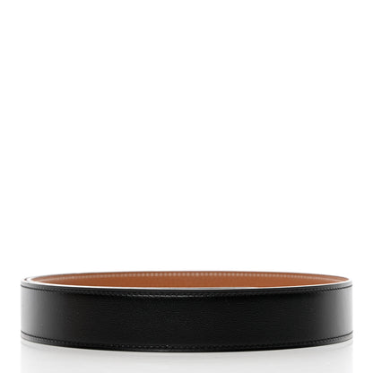 Hermes 135 Togo 32mm Belt Strap 80 Black Gold 4 of 10