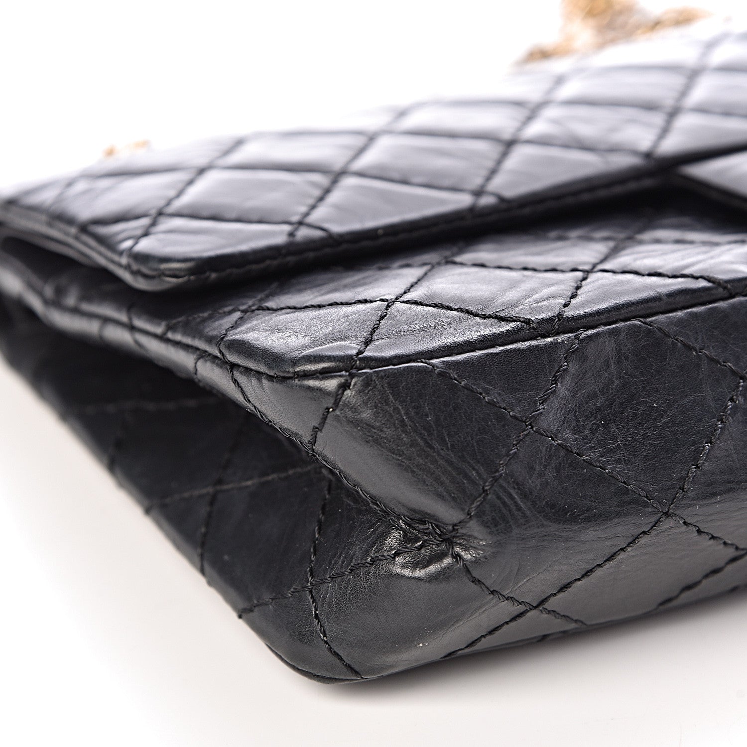 Chanel Aged Calfskin 50th Anniversary 2.55 Reissue 225 Flap Black 10 of 11