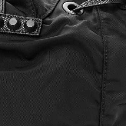 Prada Nylon New Vela Monochrome Studded Backpack Black 12 of 13