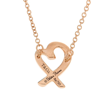 Tiffany 18K Rose Gold Mini Paloma Picasso Loving Heart Pendant Necklace 4 of 4