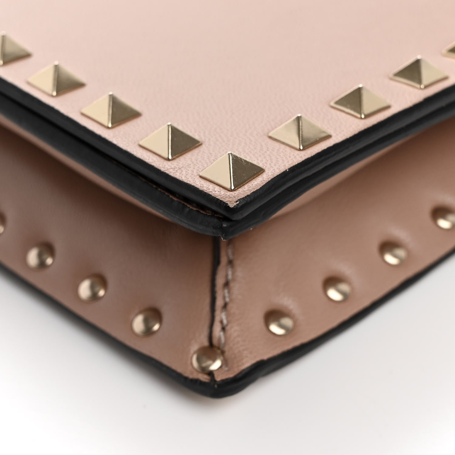 Valentino Garavani Nappa Rockstud Wristlet Clutch Alpaca 13 of 14