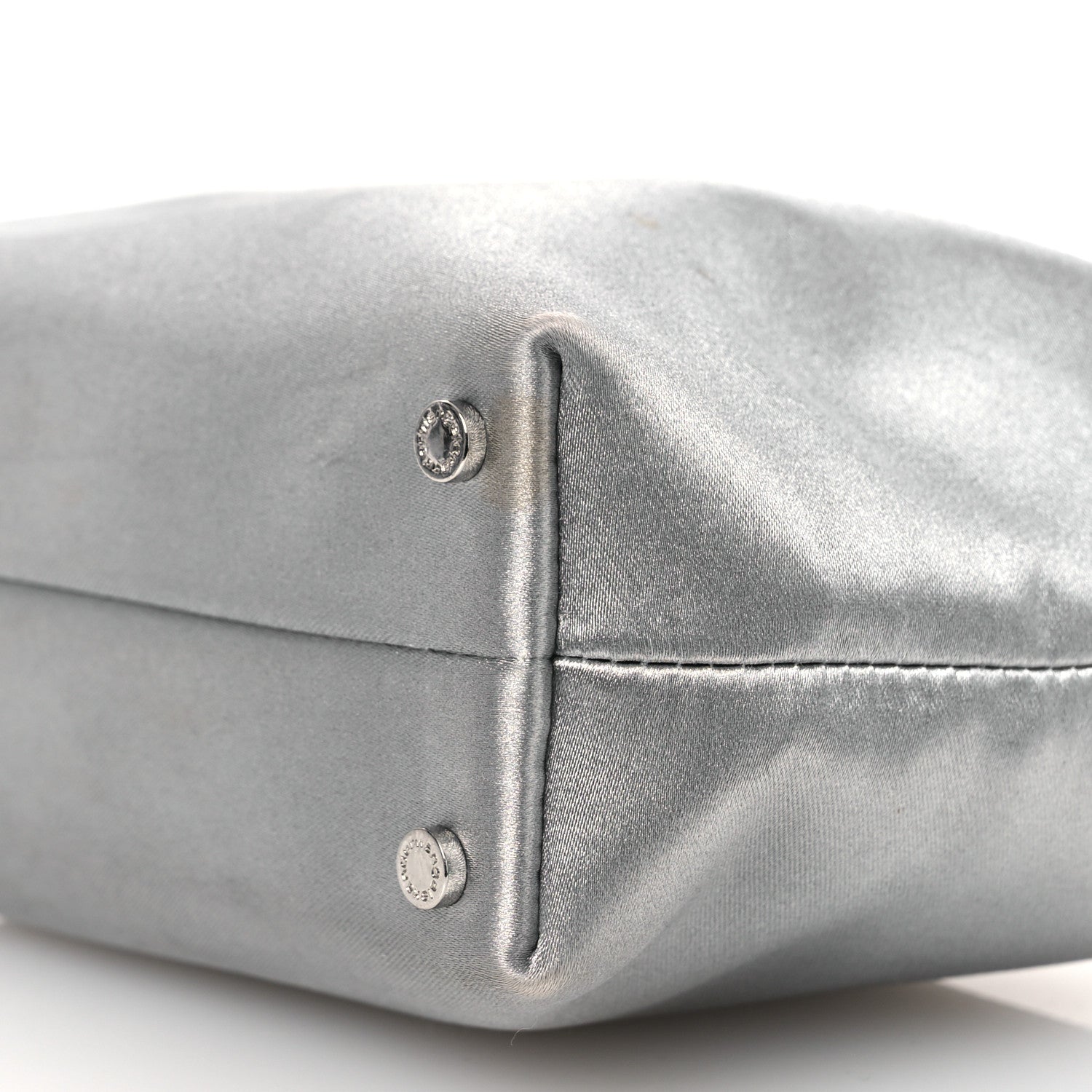 Alexander Wang Satin Crystal Heiress Pouch Silver 1794447