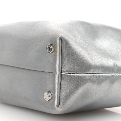 Alexander Wang Satin Crystal Heiress Pouch Silver 10 of 14