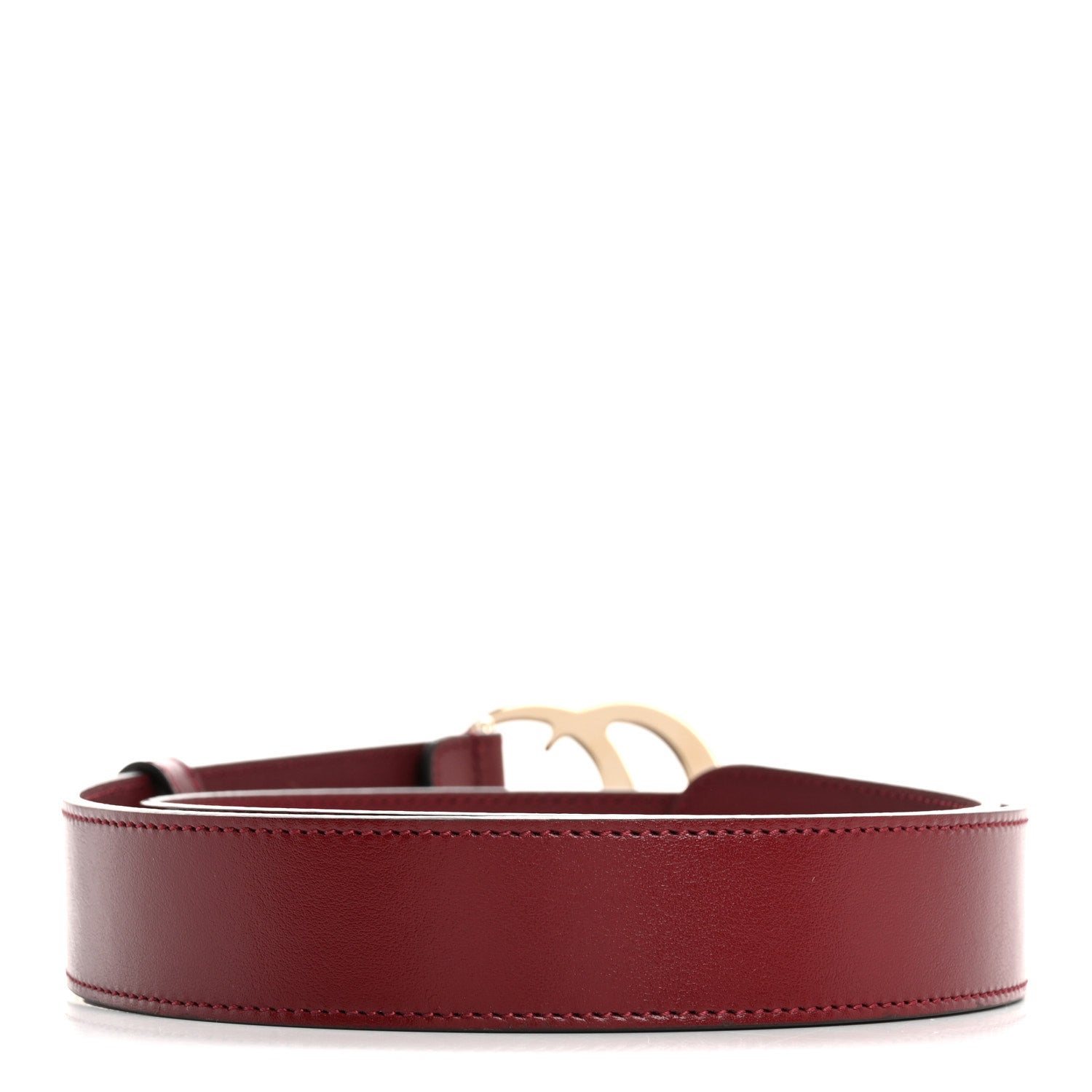 Gucci Plutone Calfskin Double G 30mm Belt 80 32 Rosso Ancora 2 of 6
