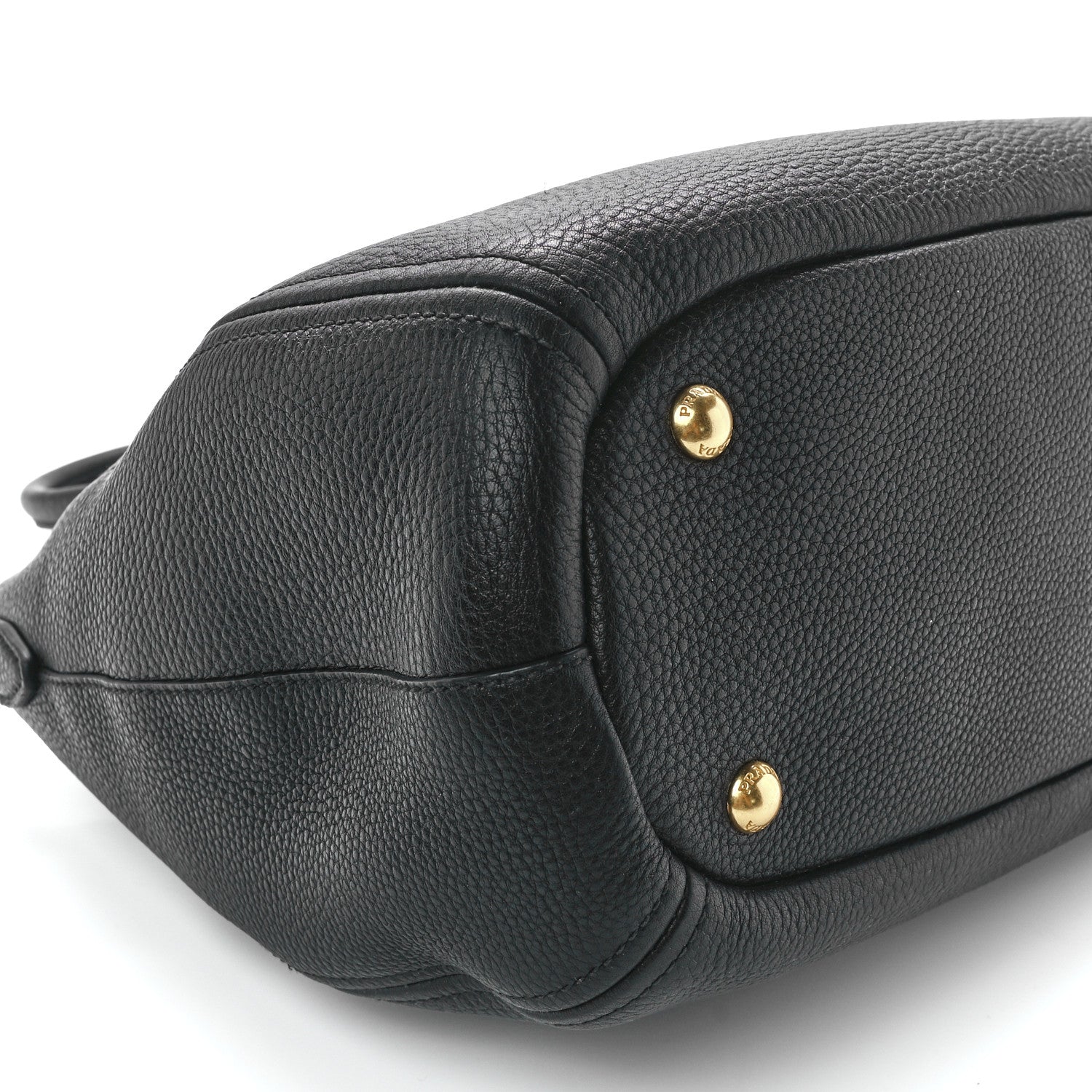 Prada Vitello Phenix Shoulder Bag Black 11 of 12