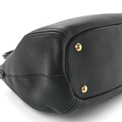 Prada Vitello Phenix Shoulder Bag Black 11 of 12