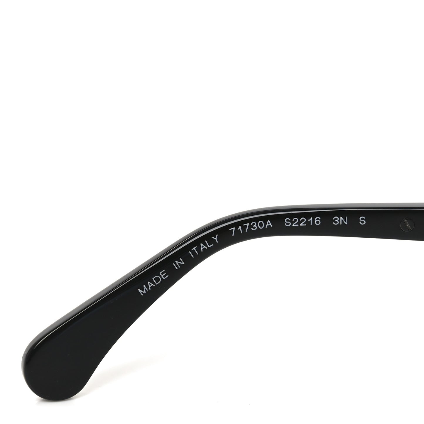 Acetate Oval Sunglasses 71730A Black