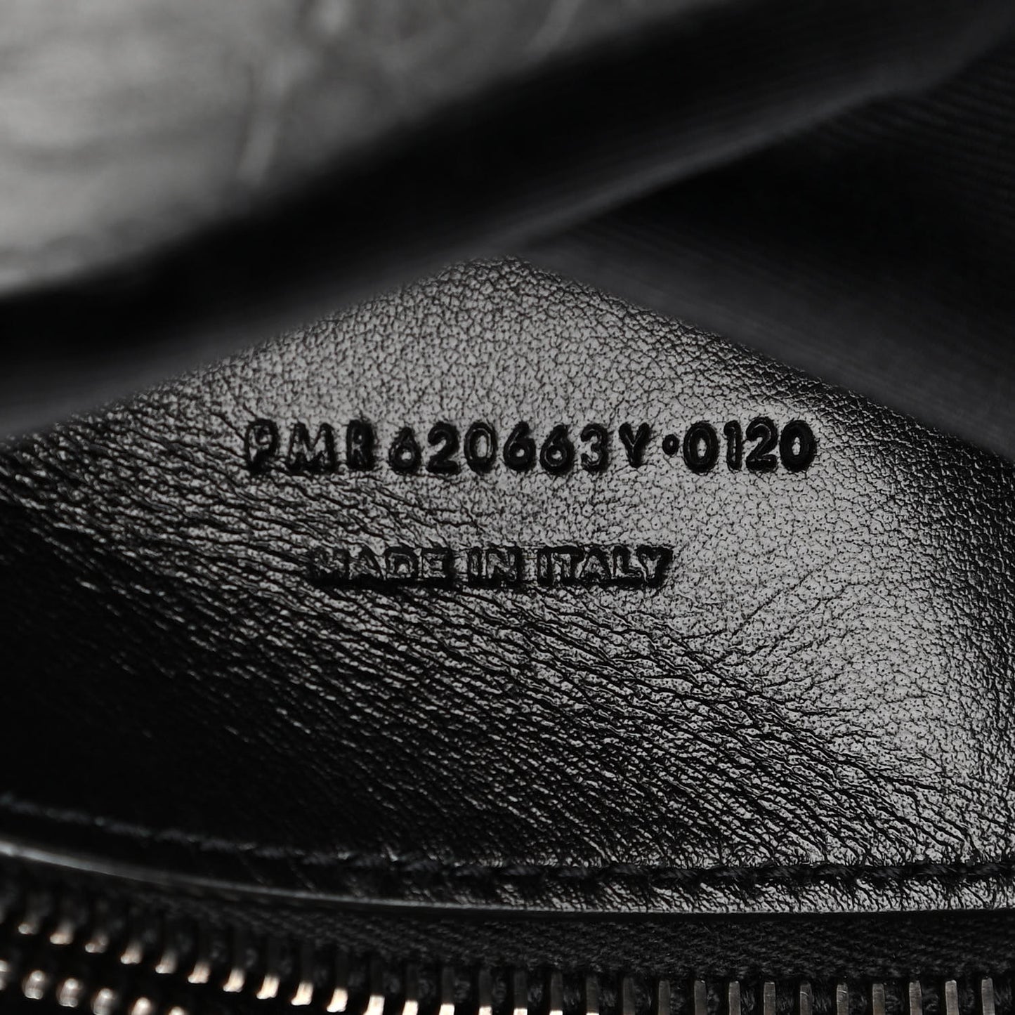 Calfskin Crocodile Embossed Medium West Hollywood Monogram Fold-Over Black
