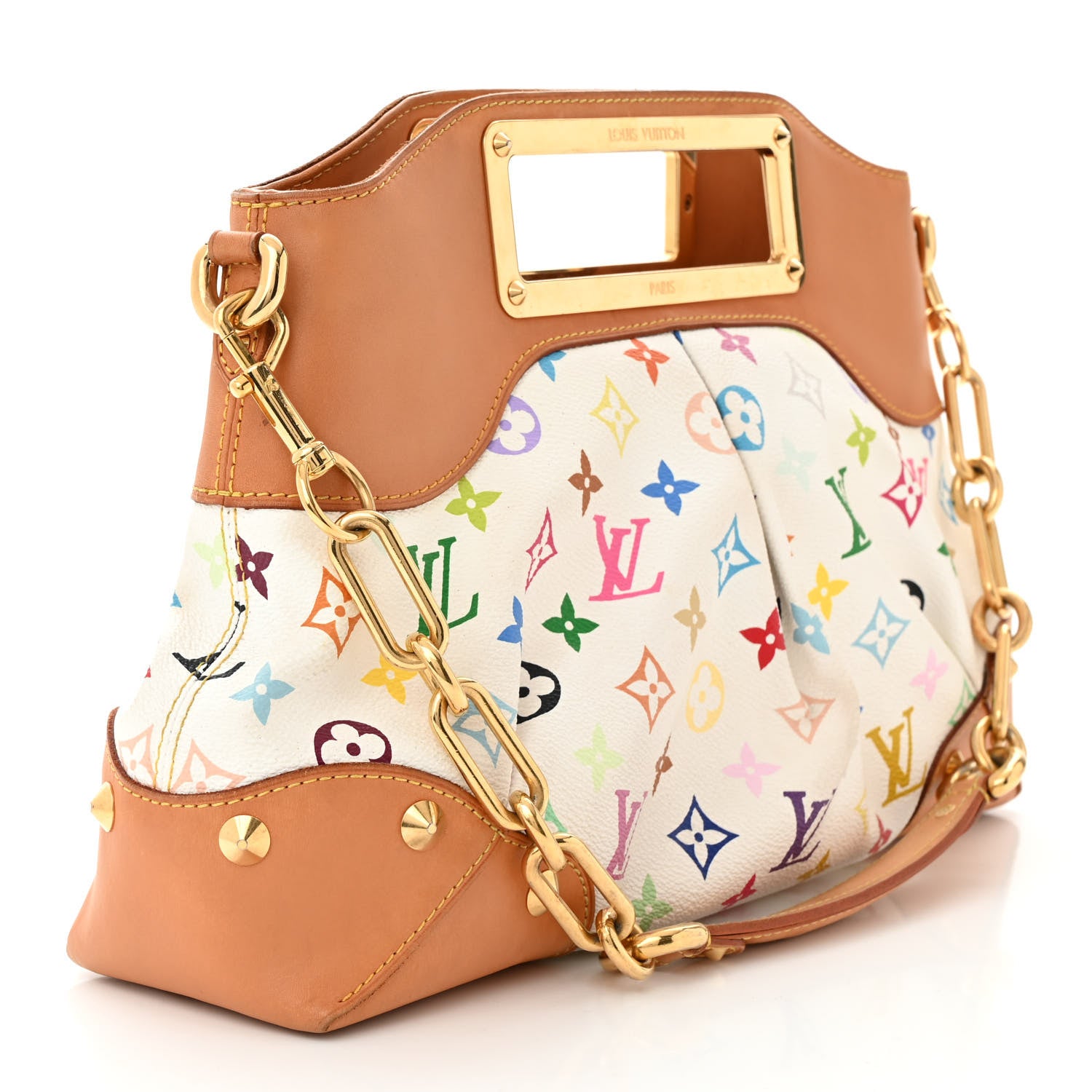Louis Vuitton Monogram Multicolor Judy MM White 3 of 11