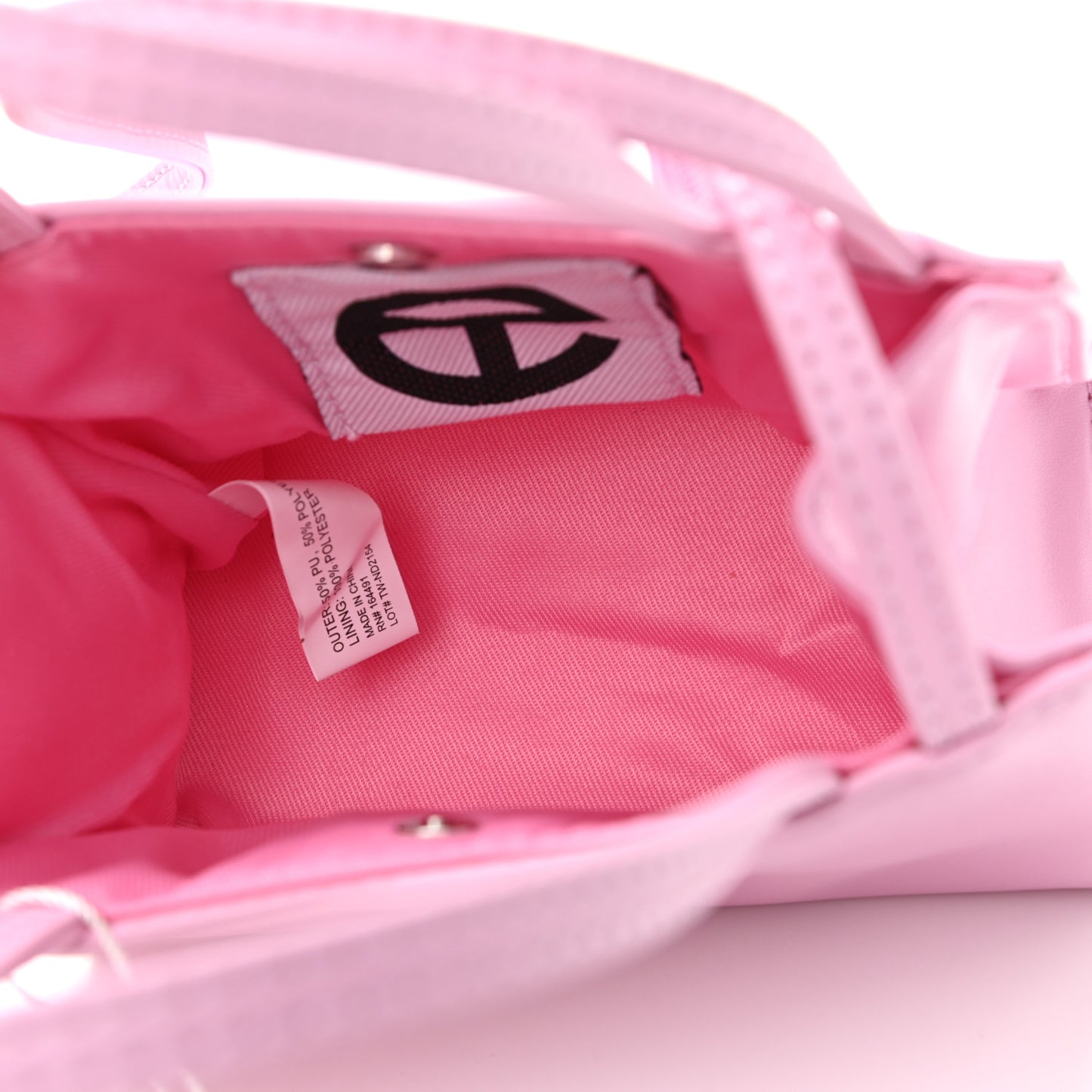 Vegan Leather Small Shopping Bag Bubblegum