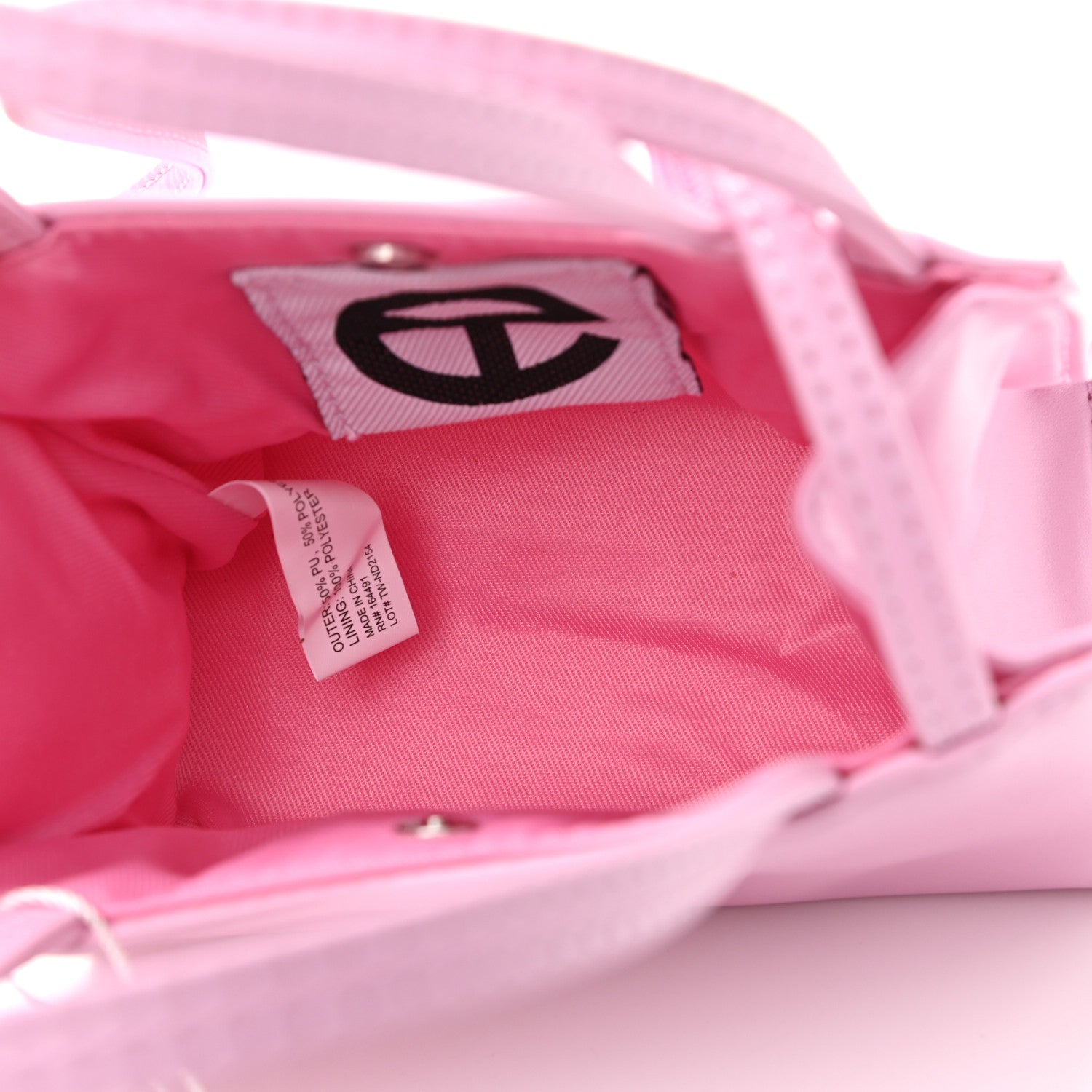 Telfar Vegan Leather Small Shopping Bag Bubblegum 4 of 10