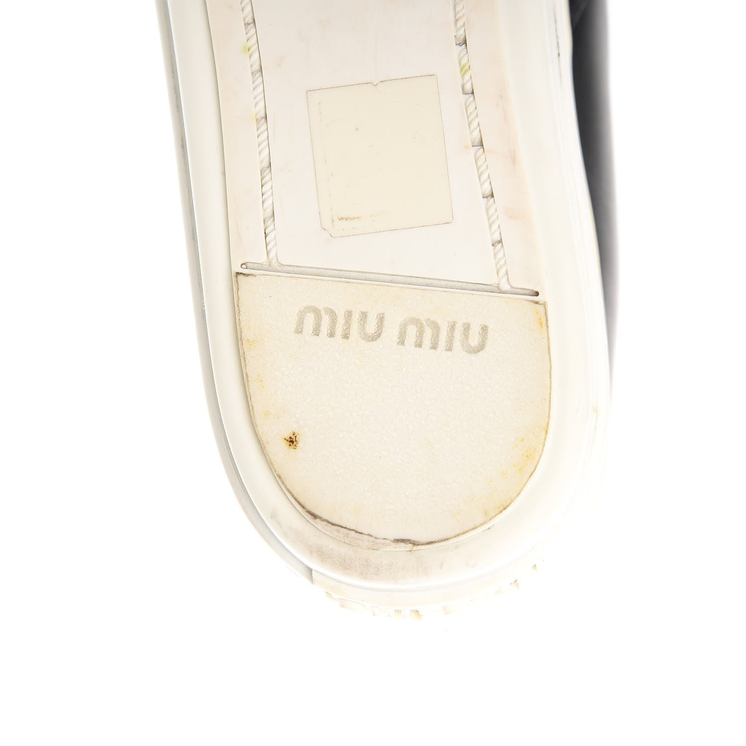 Miu Miu Nappa Metal Cap Toe Slip On Sneakers 36 Nero Black 9 of 15