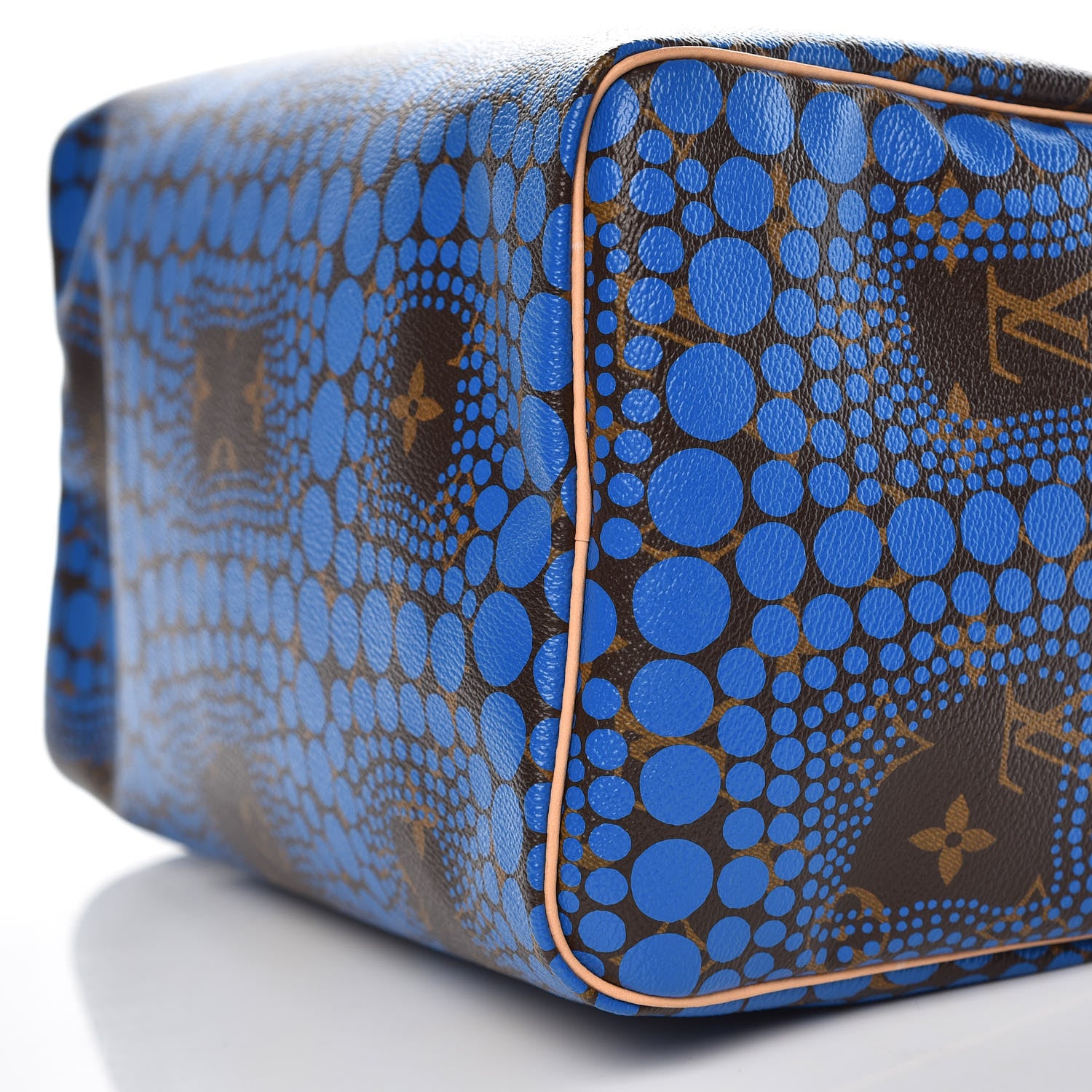 Louis Vuitton Monogram Kusama Town Speedy 30 Blue 9 of 9