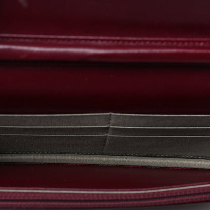Chanel Patent Quilted Brilliant Wallet On Chain WOC Light Burgundy 4 of 8