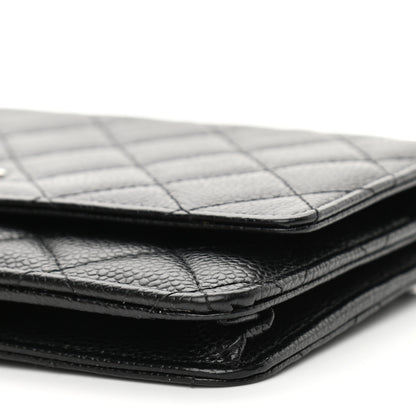 Chanel Caviar Quilted Wallet On Chain WOC Black 11 of 12