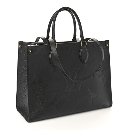 Louis Vuitton Empreinte Monogram Giant Onthego MM Black 2 of 8