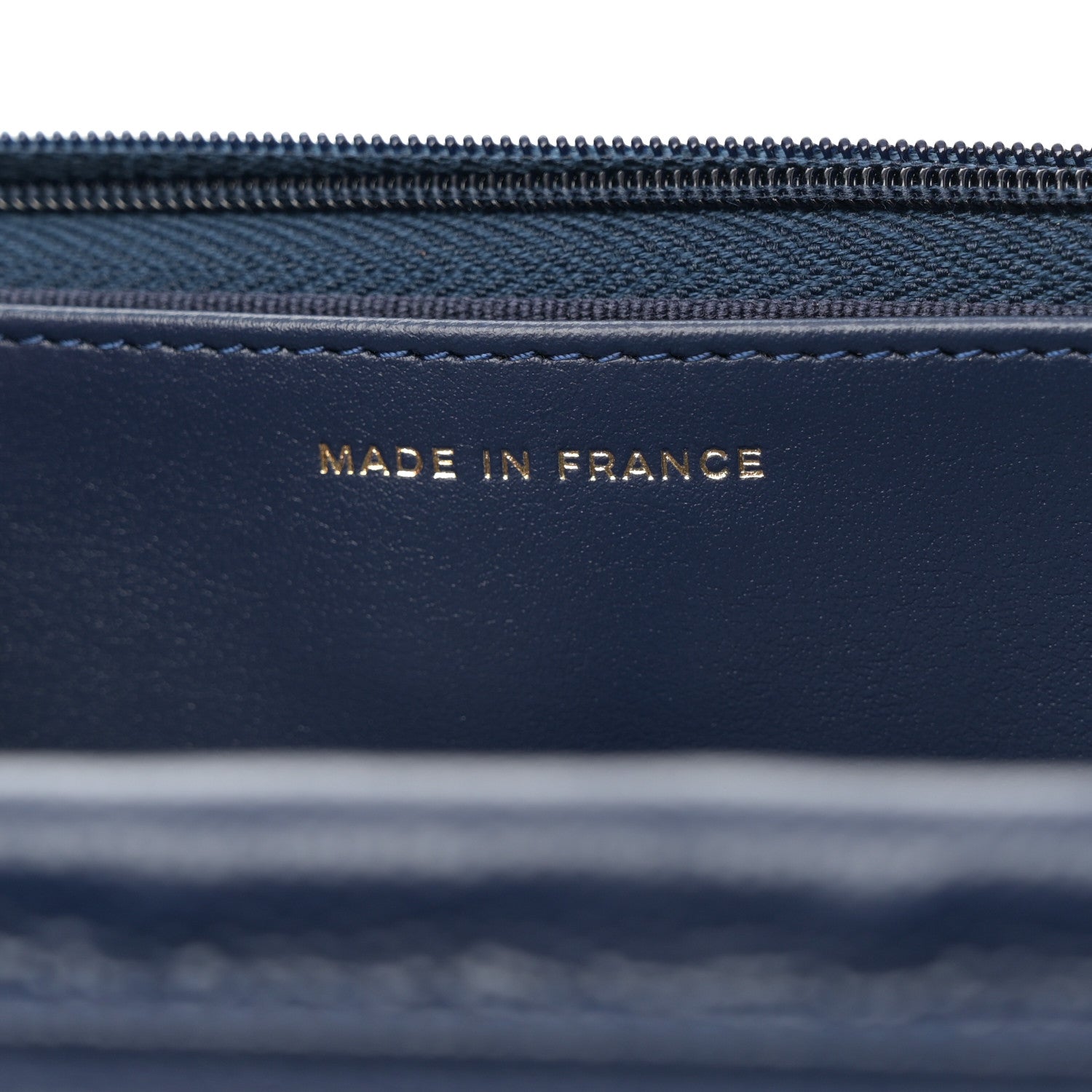 Chanel Caviar Quilted Wallet on Chain WOC Navy Blue 7 of 13