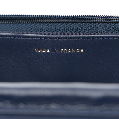 Chanel Caviar Quilted Wallet on Chain WOC Navy Blue 7 of 13