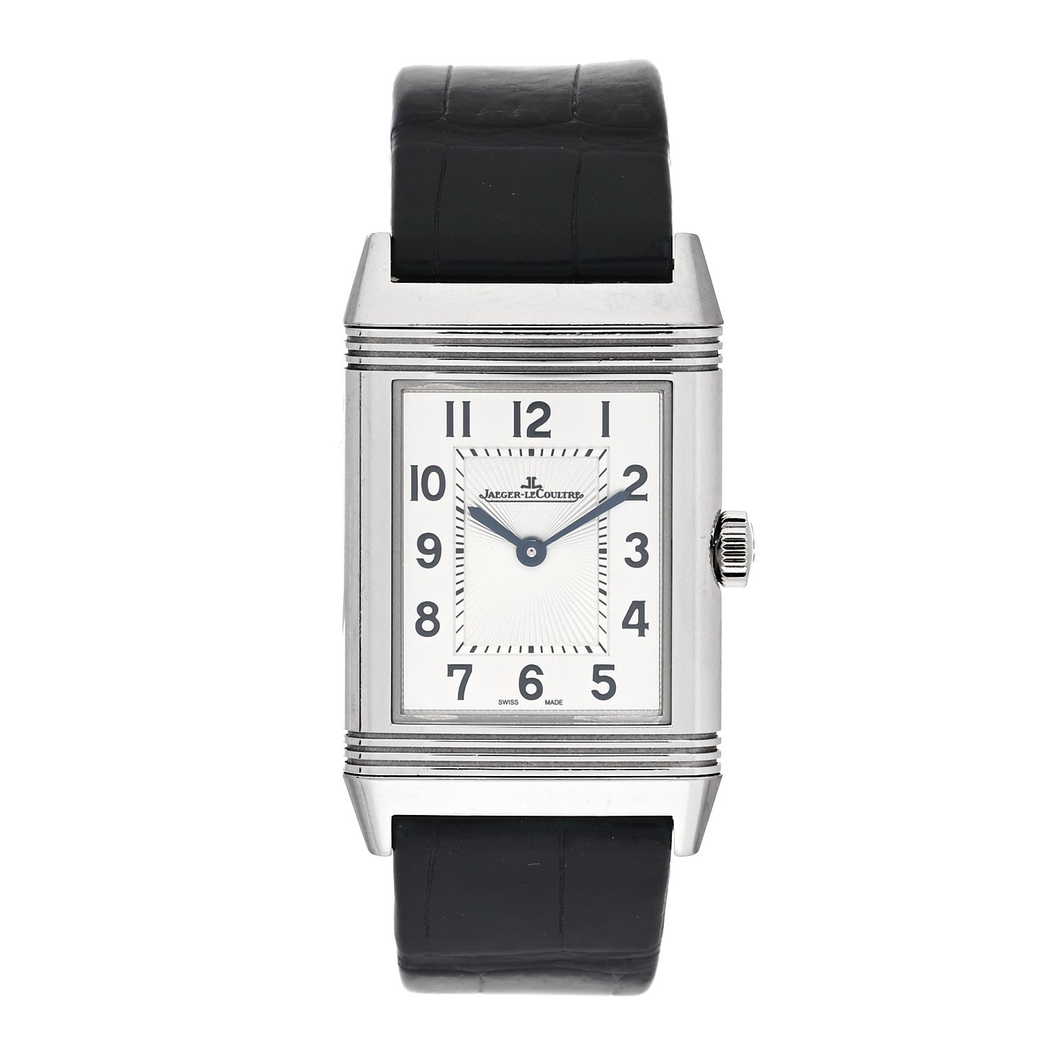 Jaeger-LeCoultre Stainless Steel Alligator 24.4mm Reverso Manual Winding Watch Q2548520 1 of 7