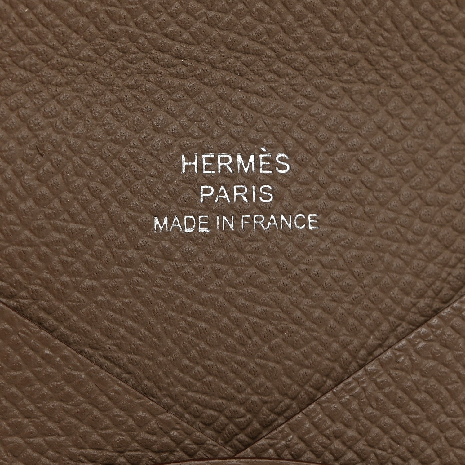 Hermes Epsom Calvi Card Case Etoupe 6 of 7