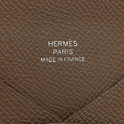 Hermes Epsom Calvi Card Case Etoupe 6 of 7