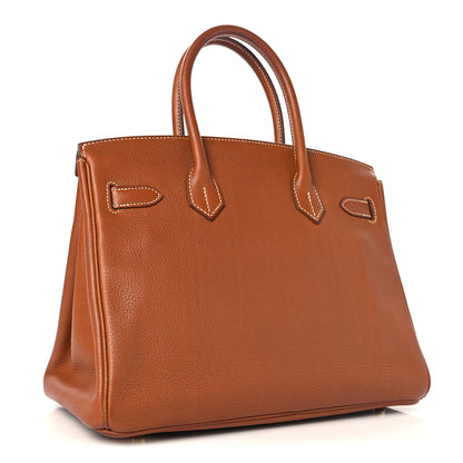 Hermes Natural Barenia Faubourg Birkin 30 Fauve 3 of 15