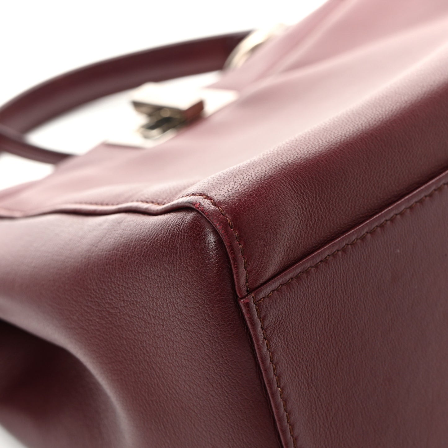 Nappa Mini Peekaboo Iconic Satchel Bordeaux