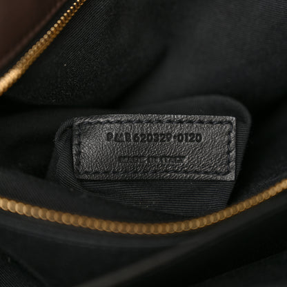 Saint Laurent Raffia Calfskin Monogram Medium Niki Chain Satchel Natural 7 of 11