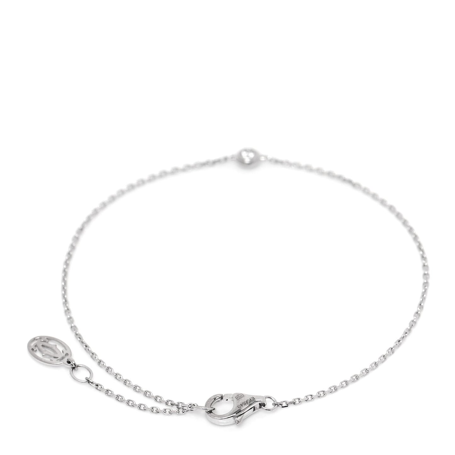18K White Gold Diamond XS D'Amour Bracelet