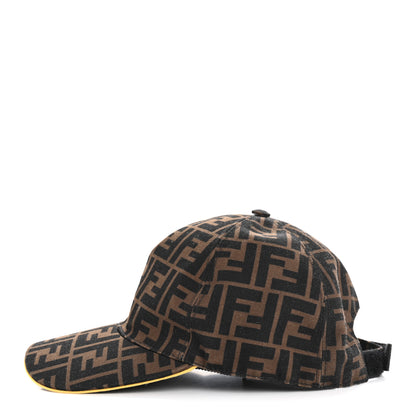 Fendi Canvas FF Reloaded Baseball Hat Tobacco Yellow 4 of 8
