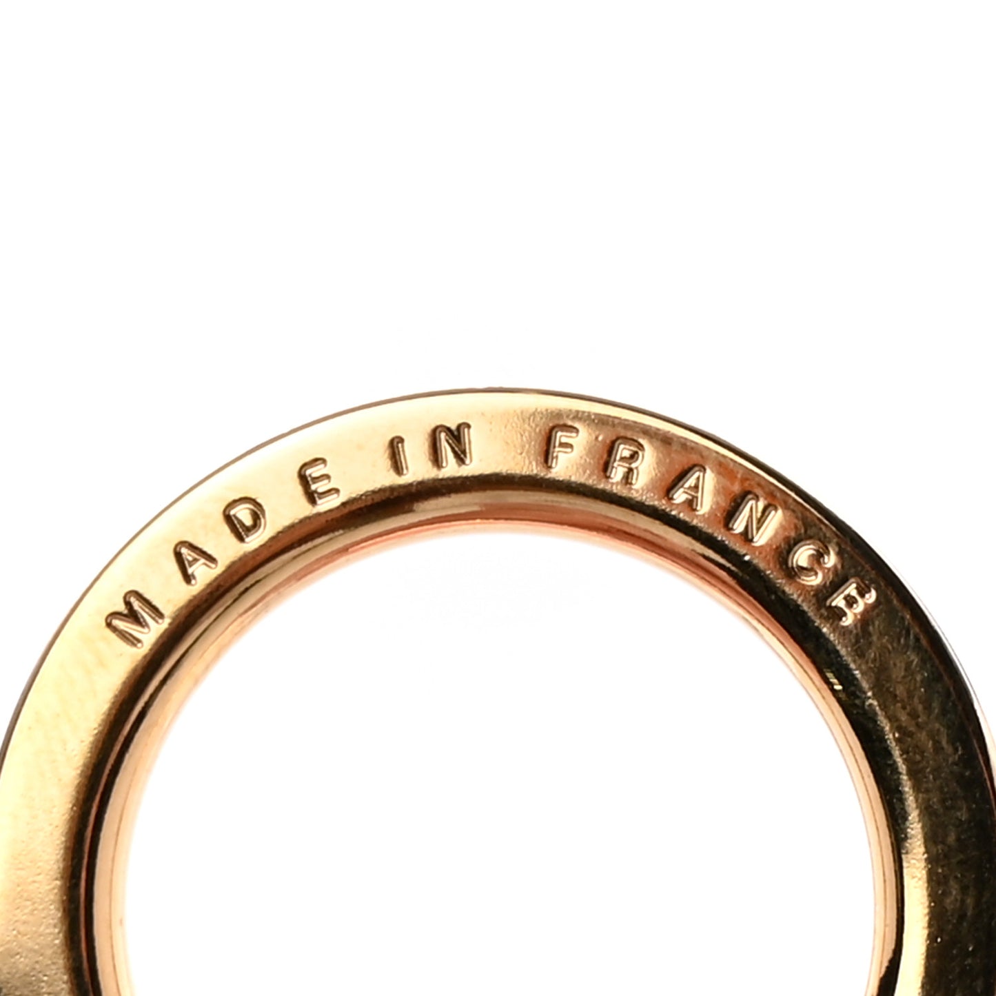 Metal Pochette Extender Key Ring Chain Gold