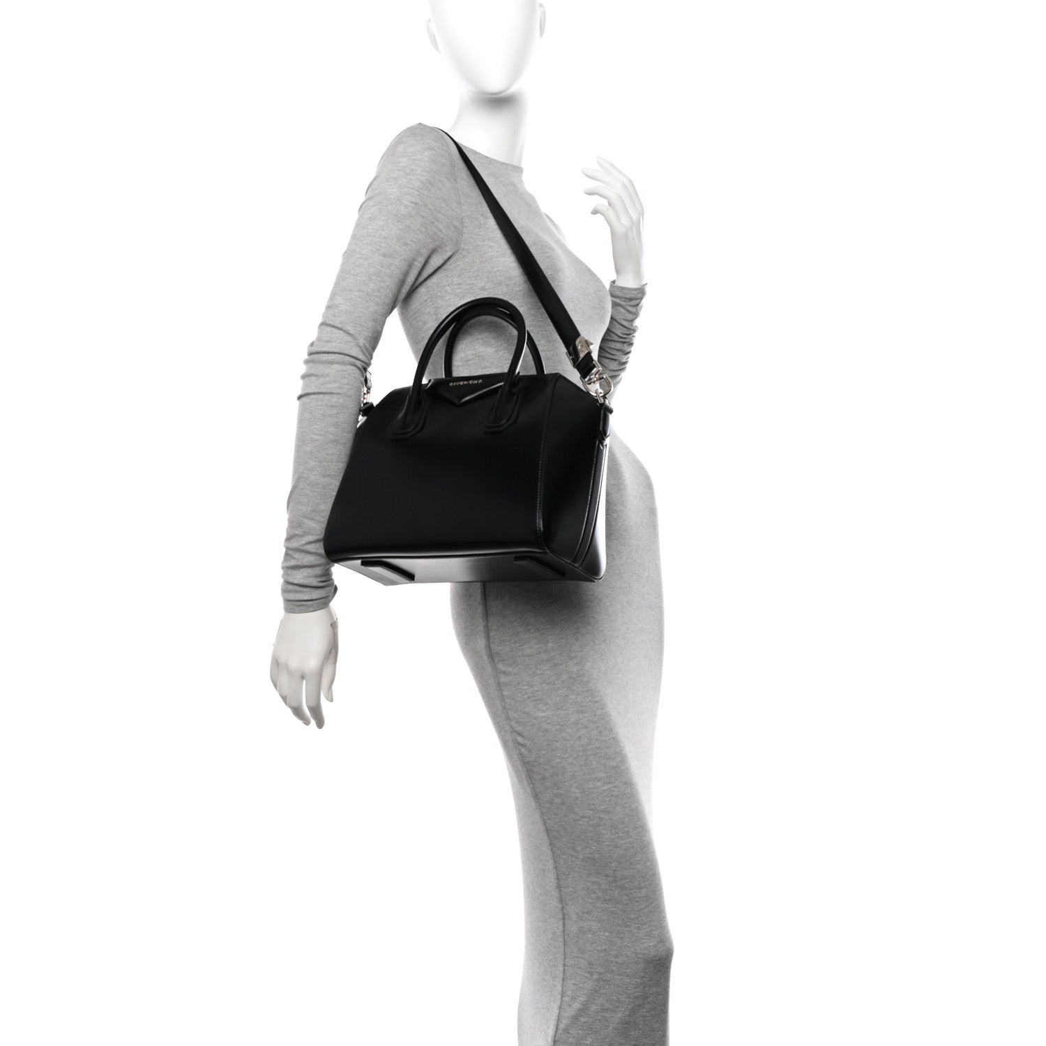 Givenchy Shiny Lord Calfskin Small Antigona Black 2 of 10