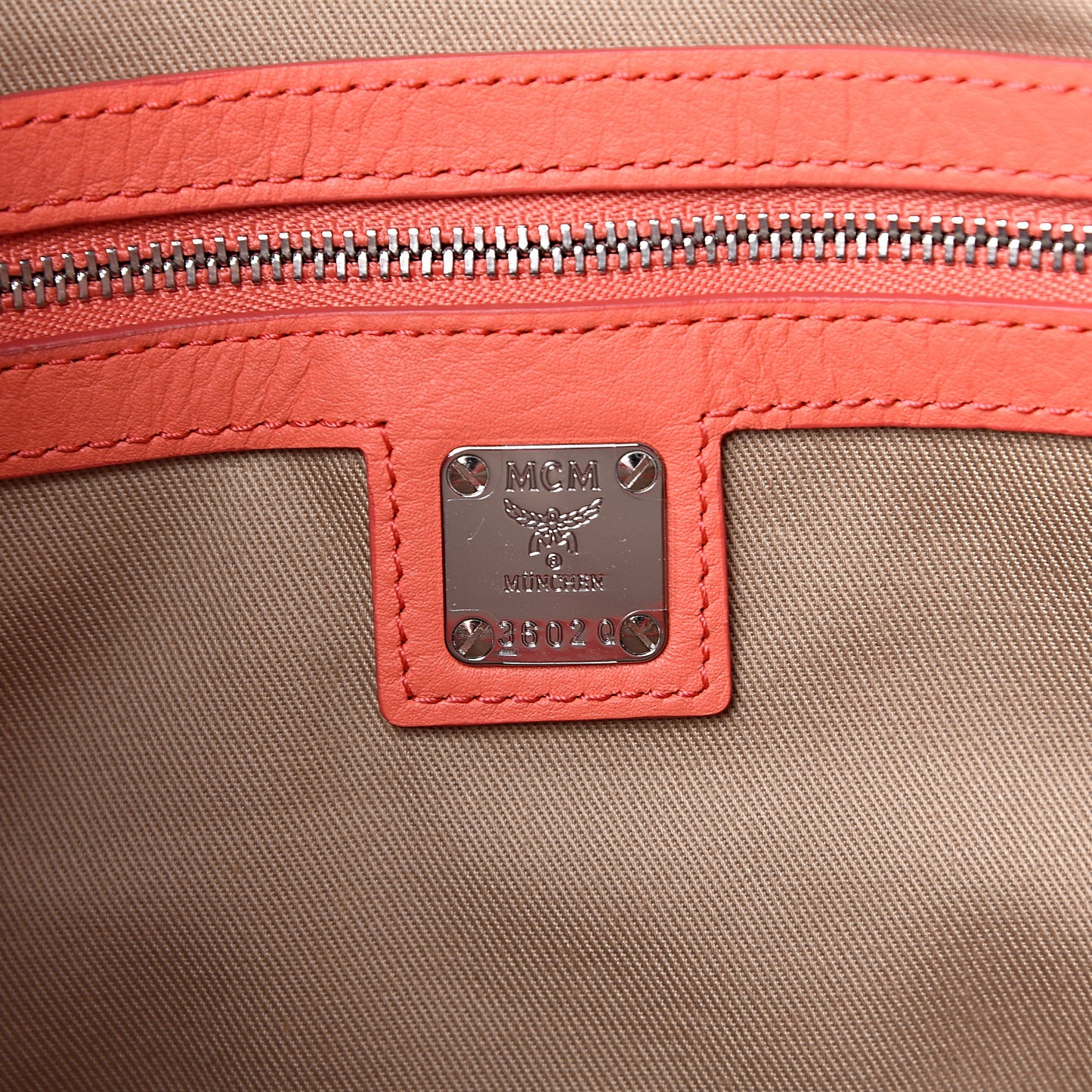 Calfskin Ottomar Monogram Medium Klara Hobo Hot Coral