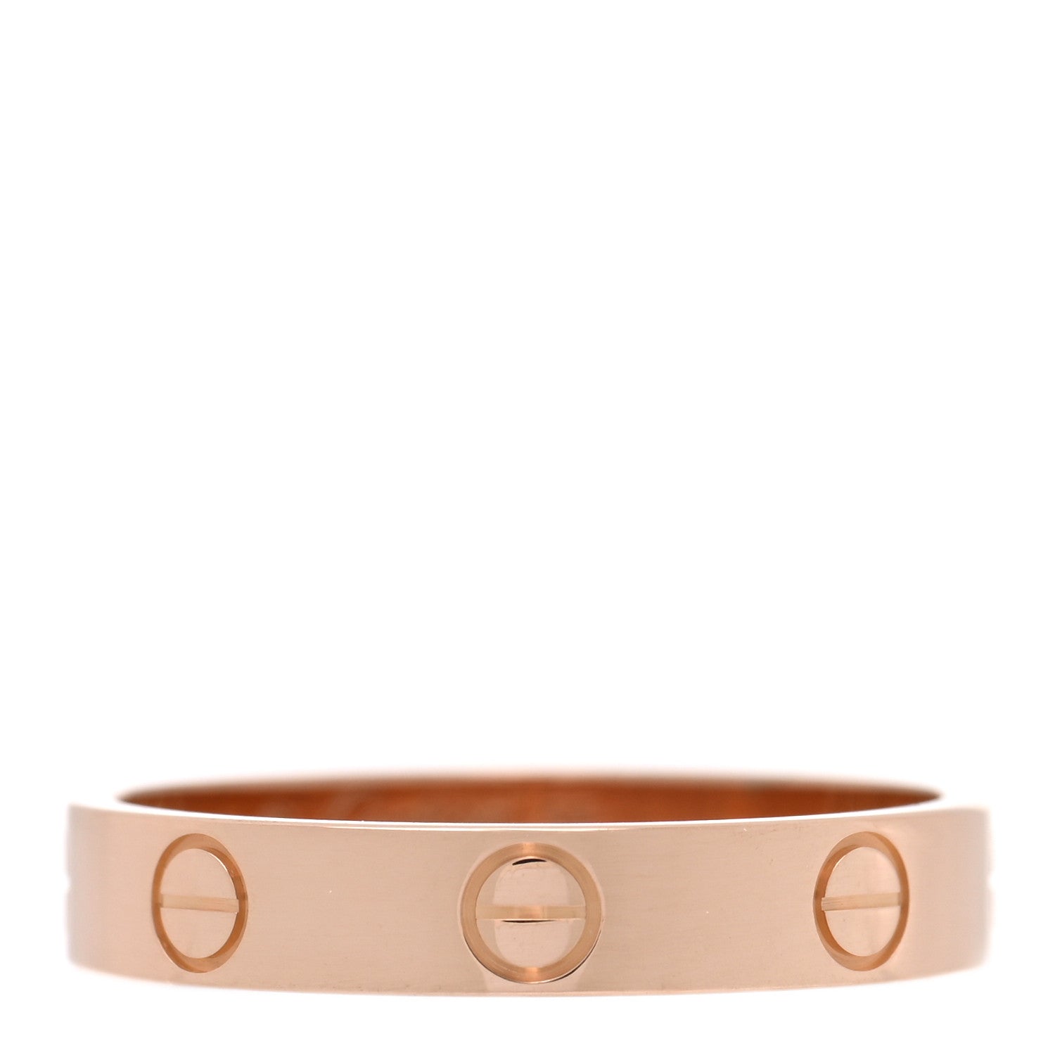 Cartier 18K Pink Gold 3.5mm LOVE Wedding Band Ring 55 7.25 1 of 4