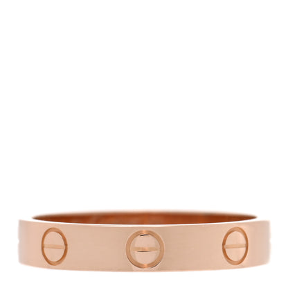 Cartier 18K Pink Gold 3.5mm LOVE Wedding Band Ring 55 7.25 1 of 4